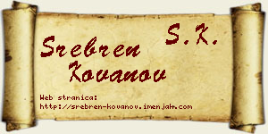 Srebren Kovanov vizit kartica
